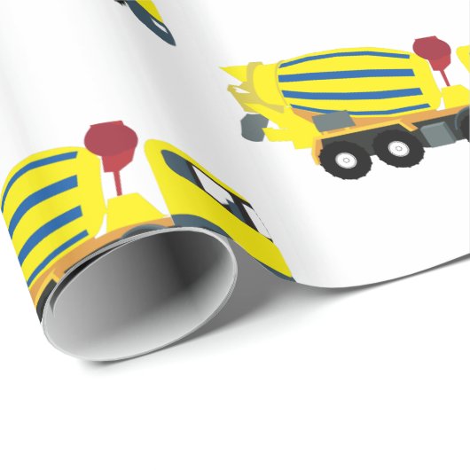 Betonfertigtransporter Geschenkpapier (Rolleneckpunkt)