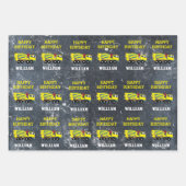 Betonfertigtransporter Geschenkpapier Set (Vorderseite 2)