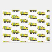 Betonfertigtransporter Geschenkpapier Set (Vorderseite)
