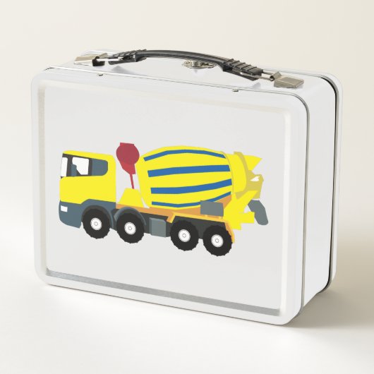 Betonfertigtransporter Metall Brotdose (Rückseite)