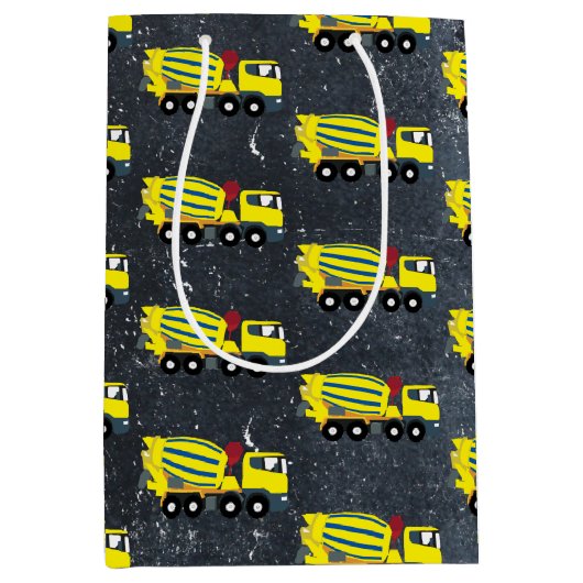 Betonfertigtransporter Mittlere Geschenktüte (Vorderseite)