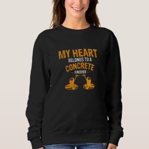 Betonfinisherin für Bauzement Damen Sweatshirt