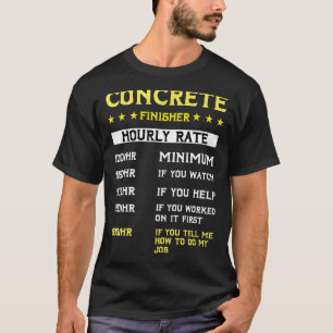 Betonfinishermaschine Zementmischwagenfahrer T-Shirt