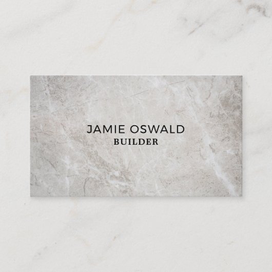 Betonfläche, Gebäude-Firma, Bauunternehmen Visitenkarte (Vorderseite)