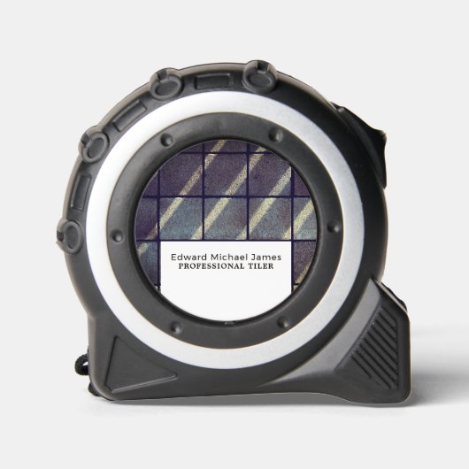 Betonfliesen, Fußboden, Fliesenleger Maßband (Vorderseite)