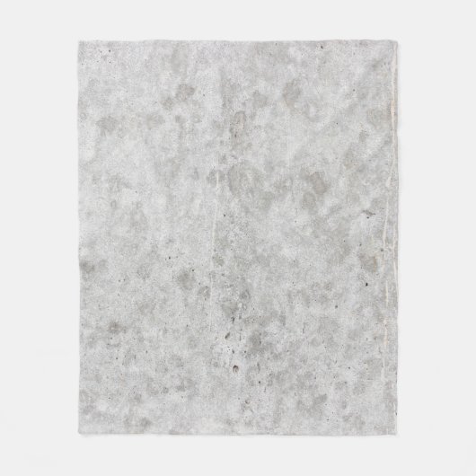 Betongraue Wandgrunge Fleecedecke (Vorderseite)