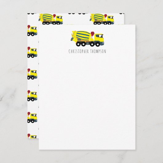 Betonkäfig Mitteilungskarte (Vorne/Hinten)