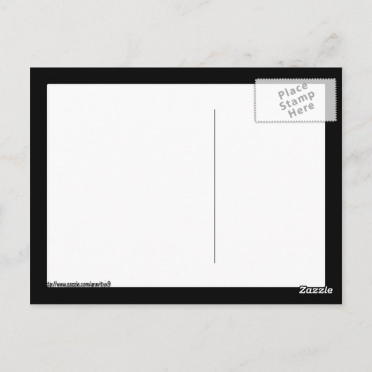 Betonlampe Postkarte (Rückseite)