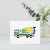Betonlastwagen Postkarte (Stehend Vorderseite)