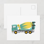 Betonlastwagen Postkarte (Vorne/Hinten)