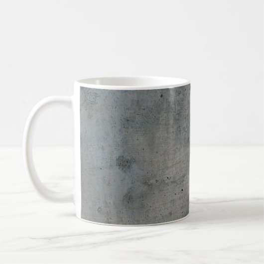 Betonmauer, graue Textur Kaffeetasse (Links)