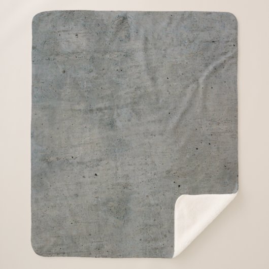 Betonmauer, graue Textur Sherpadecke (Vorderseite)
