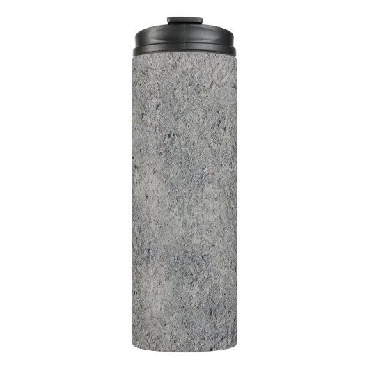 Betonmauer, graue Textur Thermosbecher (Vorderseite)