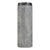 Betonmauer, graue Textur Thermosbecher (Rückseite)
