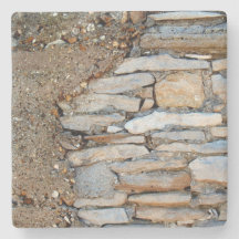 Betonmauer und Stone Textured Wall, Square Unterse