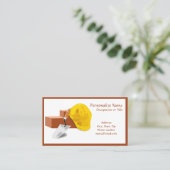 Betonmauerhut und -ziegel visitenkarte (Stehend Vorderseite)