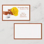 Betonmauerhut und -ziegel visitenkarte (Vorne/Hinten)