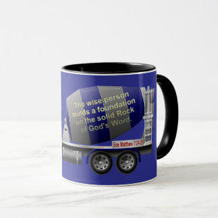 Betonmischer aus Festgestein Tasse