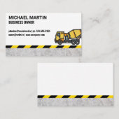 Betonmischer | Bau Visitenkarte (Vorne/Hinten)