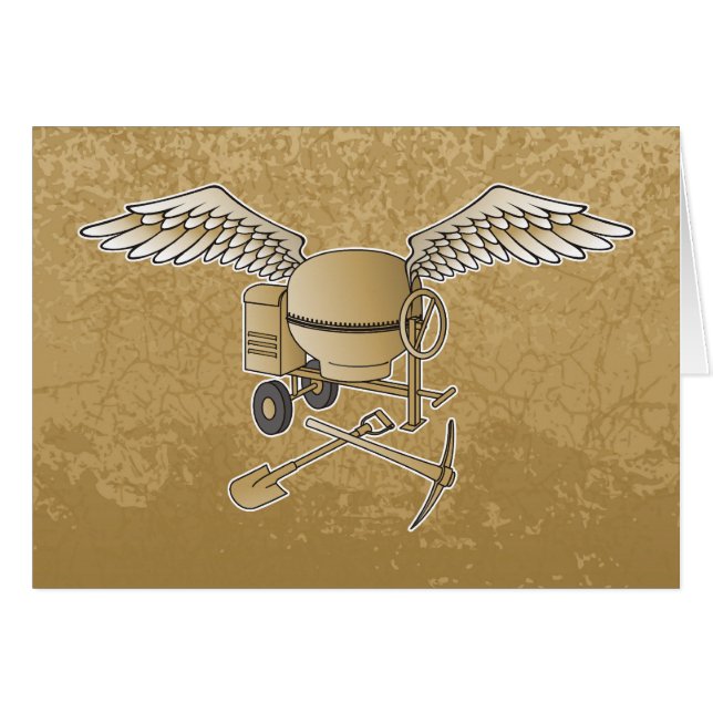 Betonmischer beige (Vorderseite (Horizontal))