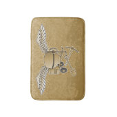 Betonmischer beige badematte (Vorderseite Vertikal)