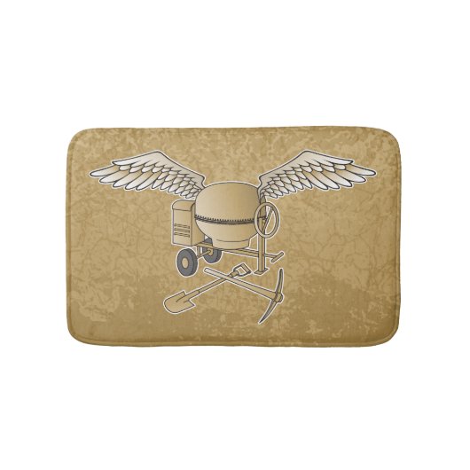 Betonmischer beige badematte (Vorderseite)