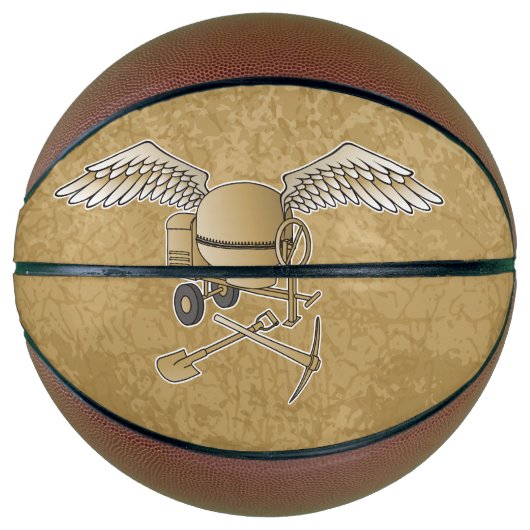 Betonmischer beige basketball (Vorderseite)