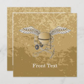 Betonmischer beige einladung (Vorne/Hinten)