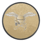 Betonmischer beige eishockey puck (Vorderseite)
