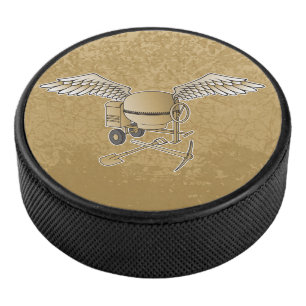 Betonmischer beige eishockey puck