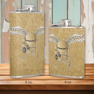 Betonmischer beige flachmann