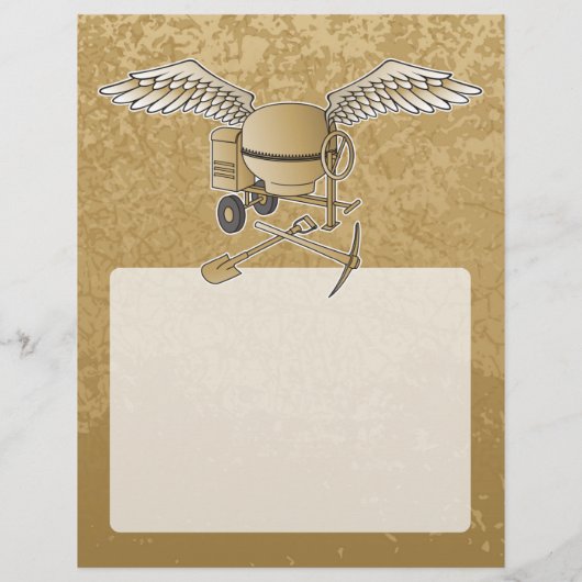 Betonmischer beige flyer (Hinten)