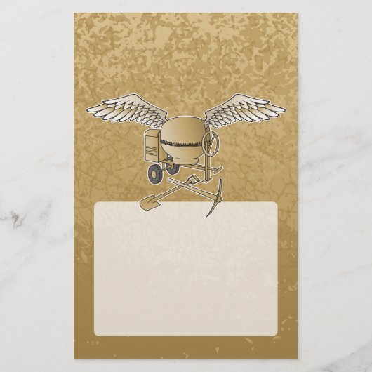 Betonmischer beige flyer (Hinten)