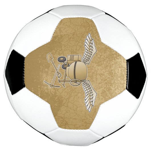 Betonmischer beige fußball (Gedreht)