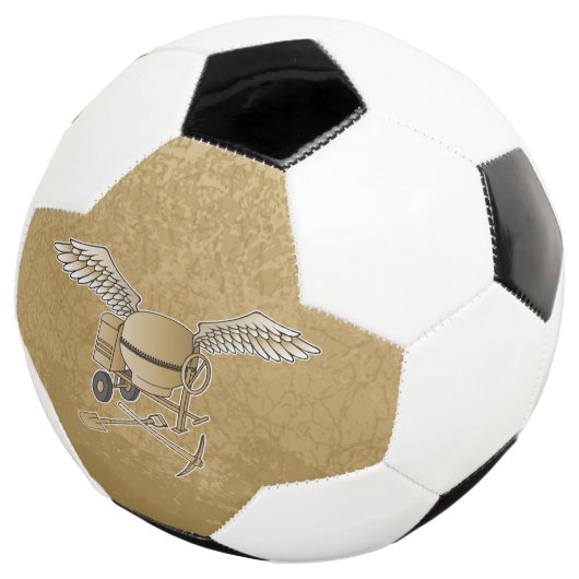 Betonmischer beige fußball (Dreiviertel)