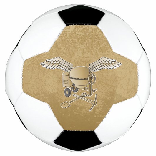 Betonmischer beige fußball (Vorderseite)