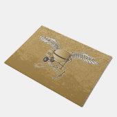 Betonmischer beige fußmatte (Schrägansicht)