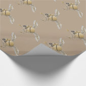 Betonmischer beige geschenkpapier (Ecke)