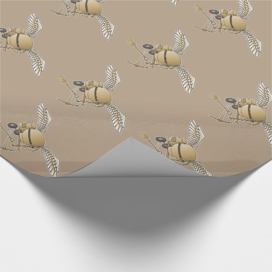 Betonmischer beige geschenkpapier (Ecke)