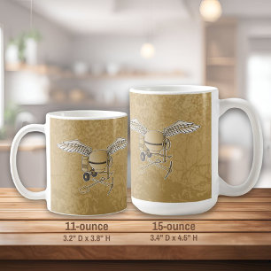 Betonmischer beige kaffeetasse