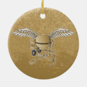 Betonmischer beige keramik ornament (Hinten)