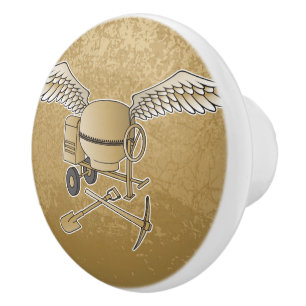 Betonmischer beige keramikknauf