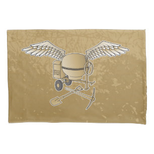 Betonmischer beige kissenbezug