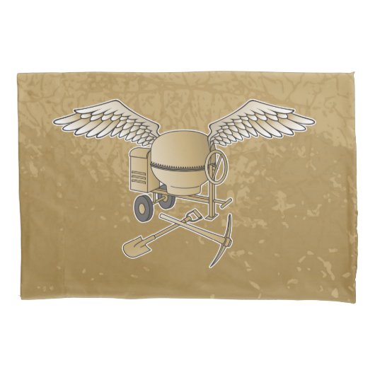 Betonmischer beige kissenbezug (Vorderseite)