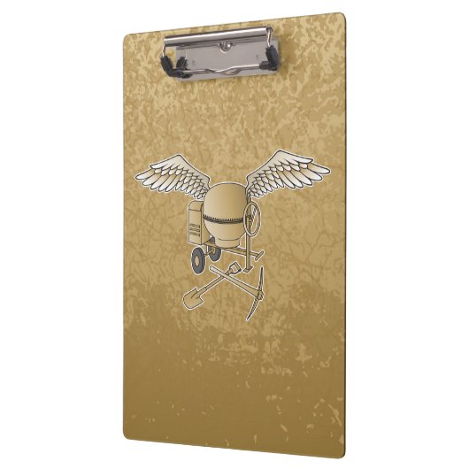 Betonmischer beige klemmbrett (Links)