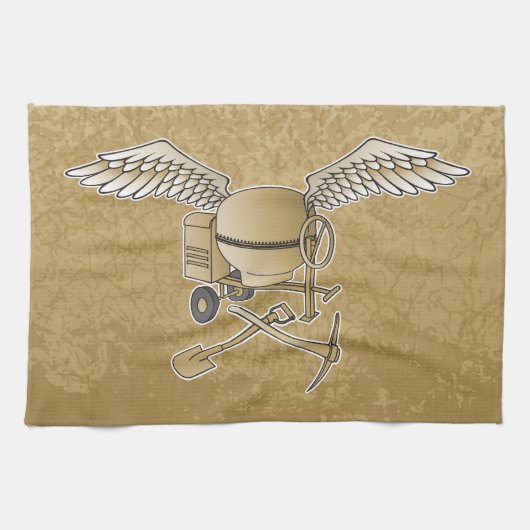 Betonmischer beige küchentuch (Horizontal)