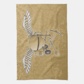 Betonmischer beige küchentuch (Vertikal)