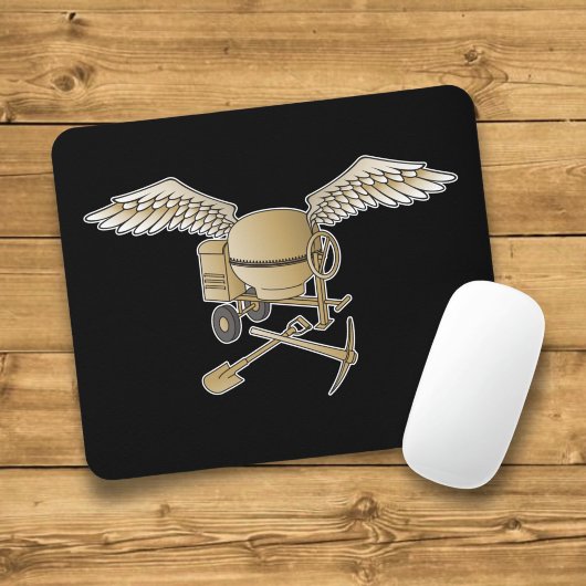 Betonmischer beige mousepad