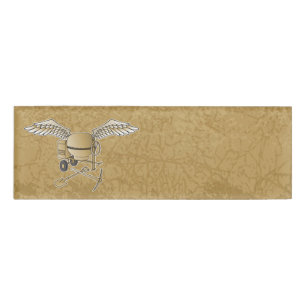 Betonmischer beige namenschild