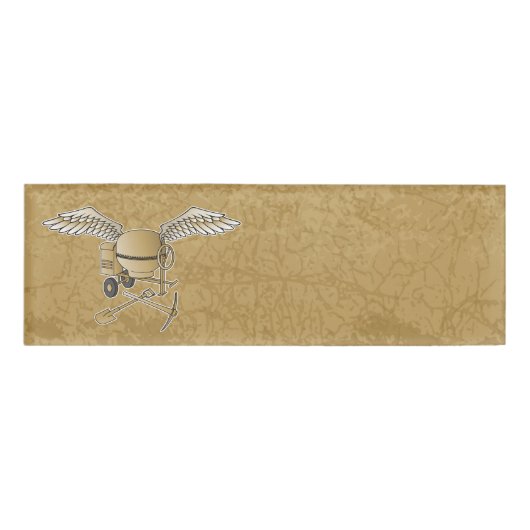 Betonmischer beige namenschild (Vorderseite)